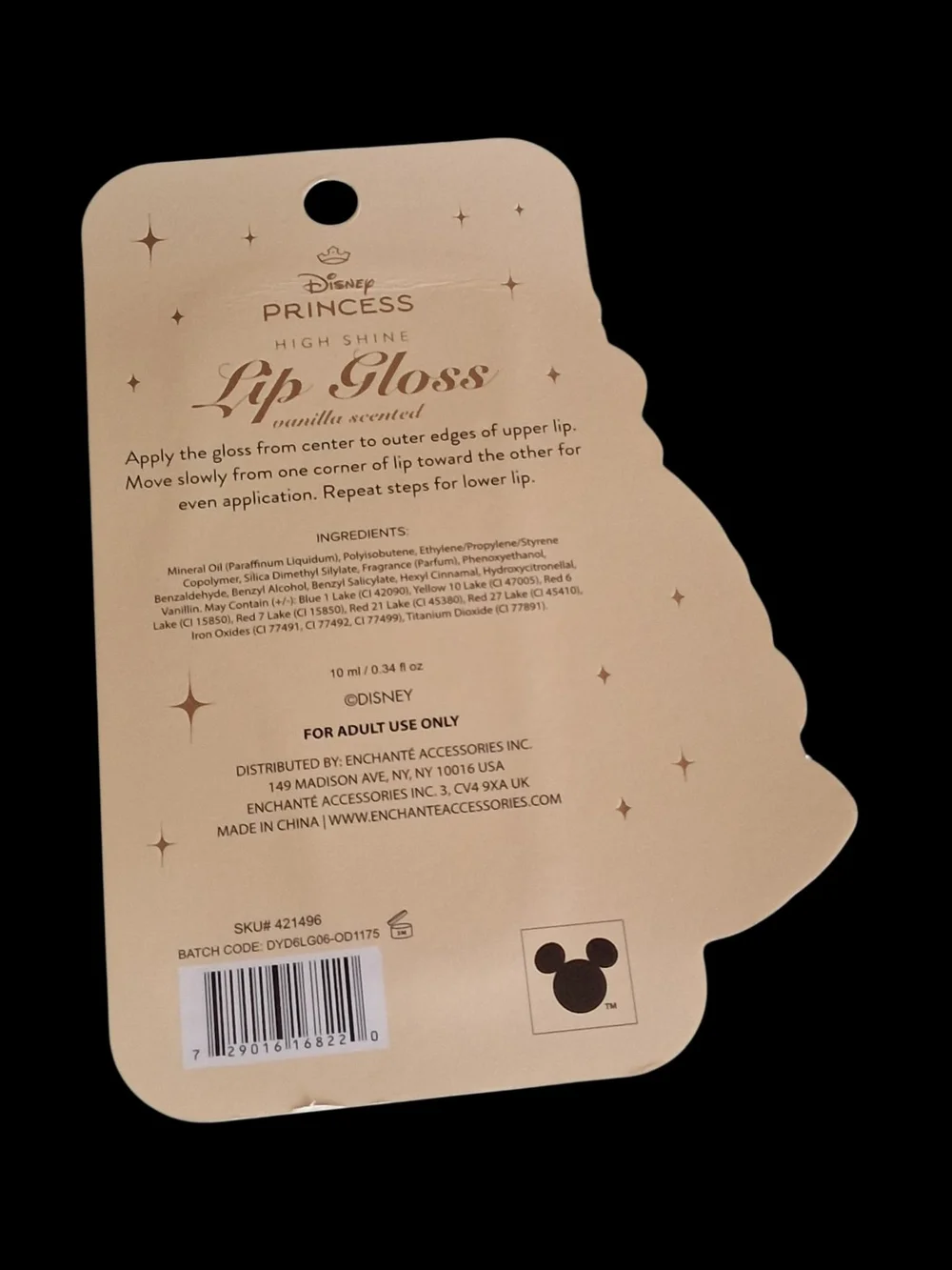 Disney vanilla scented